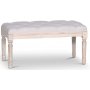 Cholet benk Bredde 80 cm - Antikk finish / Lin