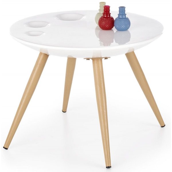 Steinar sidebord - Hvit