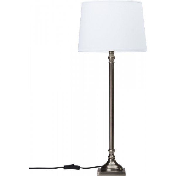 Margot bordlampe - Antikk slv - 63 cm