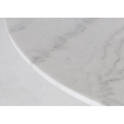 Plaza spisegruppe, marmorbord med 4 st Theo flyelstoler - Beige/Hvit/Messing + Flekkfjerner for mbler