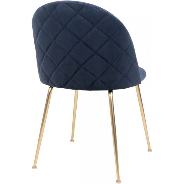 Spisestol i Gen�ve - Bl�/Messing