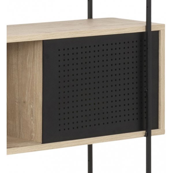 Angus Bokhylle - Svart/whitewash eik Angus Bokhylle - Svart/whitewash eik