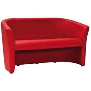 Charity 3-seters sofa - Rd (PU)