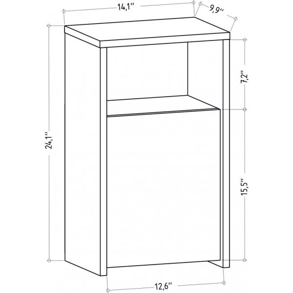 Carlin nattbord - Hvit Carlin nattbord - Hvit