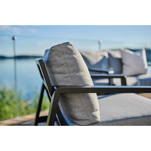 Clyde loungegruppe - Svart + Tekstilrens for møbler Clyde loungegruppe - Svart + Tekstilrens for møbler