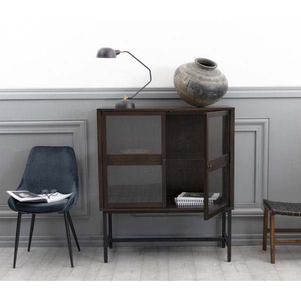 Lamier vitrineskap highboard - Brunbeiset Lamier vitrineskap highboard - Brunbeiset