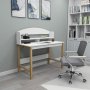 Sais skrivebord 114,4 x 60 cm - Safir eik/hvit