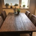 Kundebilde Öregrund spisebord 140 cm - Gjenvunnet tre/metall