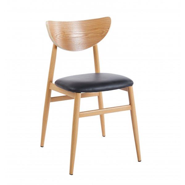 Ludvig-stol med beige stoff og eik Ludvig-stol med beige stoff og eik