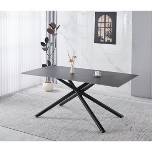 Jupiter spisebord i sintret stein - 180x90 cm - Grå betong Jupiter spisebord i sintret stein - 180x90 cm - Grå betong