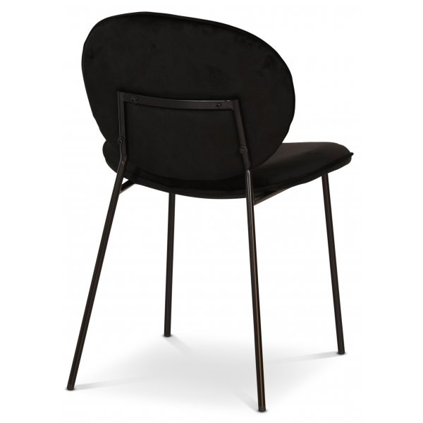 Rondo stol - Svart (Fløyel)/svart + Tekstilrens for møbler Rondo stol - Svart (Fløyel)/svart + Tekstilrens for møbler