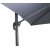 Leeds justerbar parasoll 300 cm - Sort/Mrkegr