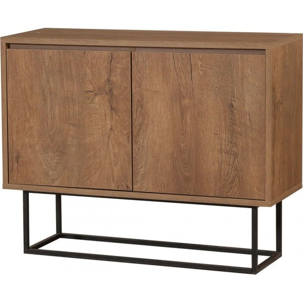 Zuri skjenk - Valnøtt/svart + Møbelføtter Zuri skjenk - Valnøtt/svart + Møbelføtter