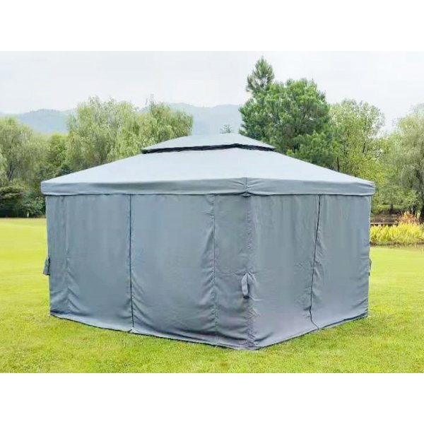 Athen Paviljong 3x4m med myggnetting - Grå Athen Paviljong 3x4m med myggnetting - Grå