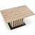 Lamello spisebord 130-180 x 80 cm - Artisan eik/svart