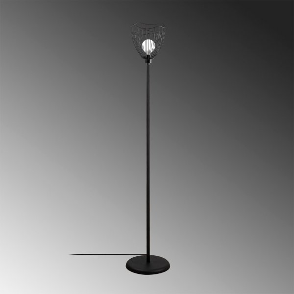 Zeyno gulvlampe - Svart