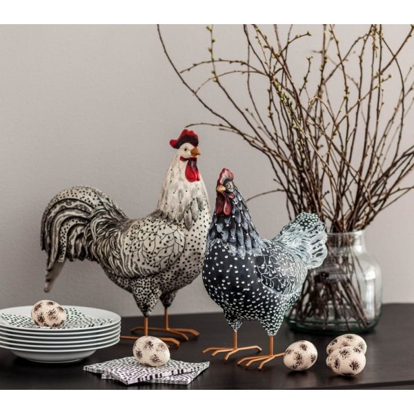 Hønedekor 31 x 18 x 39 cm - Sort Hønedekor 31 x 18 x 39 cm - Sort