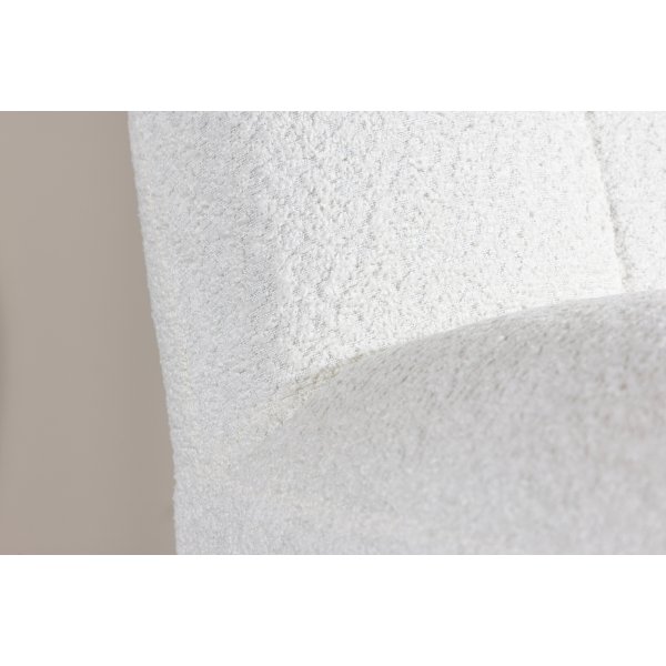 Mahla lenestol - Hvit boucl