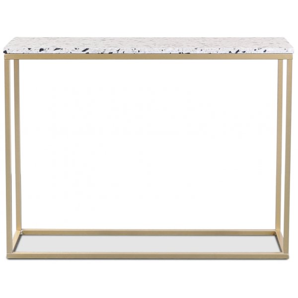 Terrazzo konsollbord - Cosmos Terrazzo & understell i messing