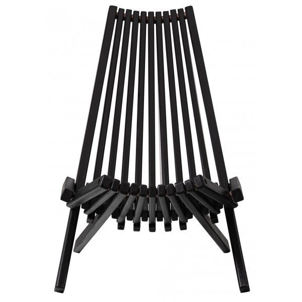 Lenestol med nakkepute - svartbeiset Lenestol med nakkepute - svartbeiset