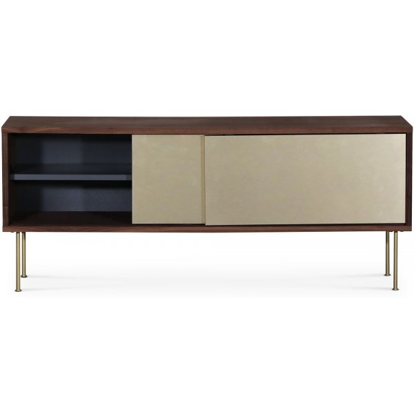 Volum media benk 132 cm - Valntt / messing