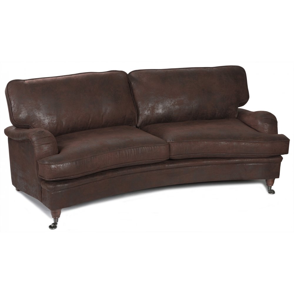 Howard Vintage 4-sieters buet sofamodell - Skinn imitasjon - Howard-sofaer, Sofaer