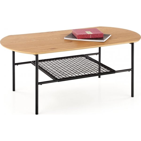 Bak salongbord 105 x 55 cm - Eik/sort Bak salongbord 105 x 55 cm - Eik/sort