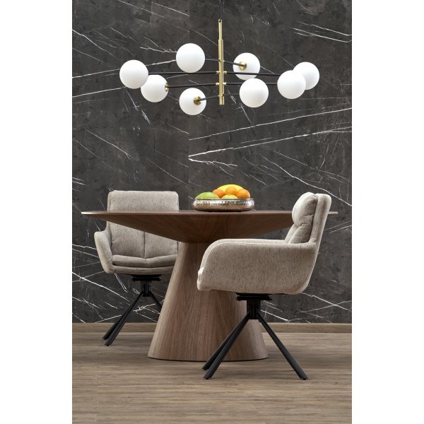 Flyter rundt spisebord i valnøtt Ø137 cm Flyter rundt spisebord i valnøtt Ø137 cm