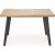 Horst spisebord 150-210 x 90 cm - Eik/sort