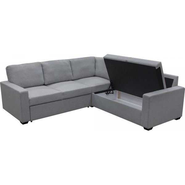 Sovesofa Belissa frem oppredet hjørnesofa - lysgrå Rocco + Flekkfjerner for møbler Sovesofa Belissa frem oppredet hjørnesofa - lysgrå Rocco + Flekkfjerner for møbler