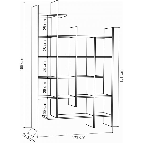 Manco bokhylle - Hitit