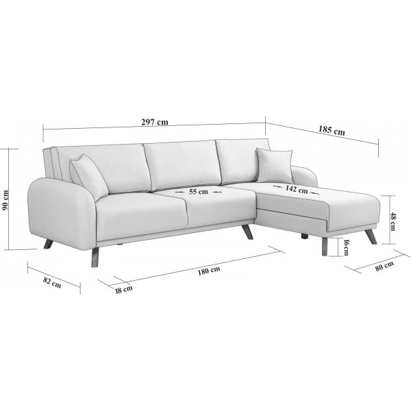 Kronos sovesofa Mørkeblå Kronos sovesofa Mørkeblå