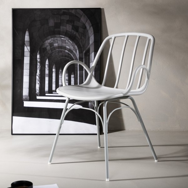 Dyrn spisestuestol - Lys gr