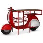 Klassisk Vespa bardisk - Rd/hvit
