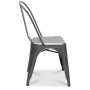 Spisegruppe Berivan 102-142 cm eik/hvit med 4 Industry-stoler i brstet stl