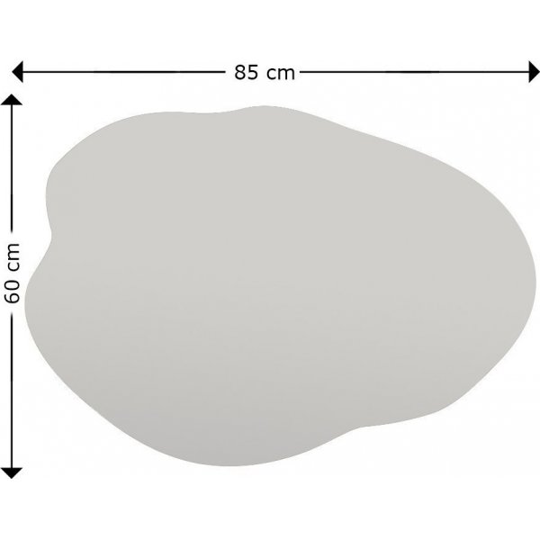Ozzy veggspeil - Sort