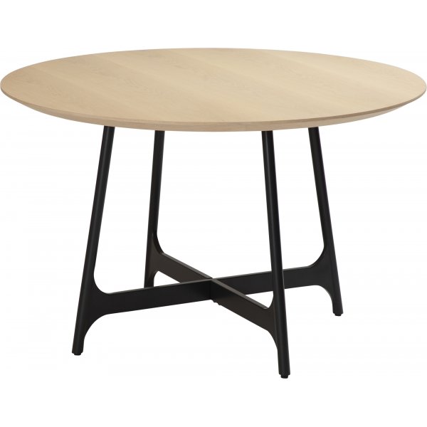 Ooid spisebord 120 cm - Eikefiner/sort