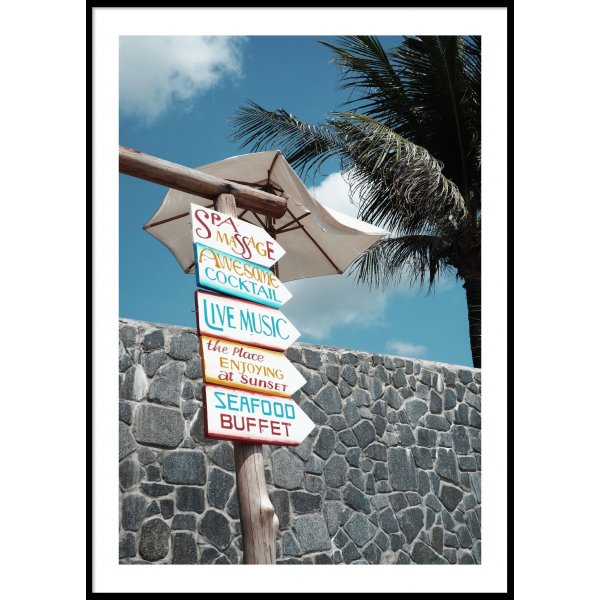 TROPICAL SIGNS - Plakat 50x70 cm