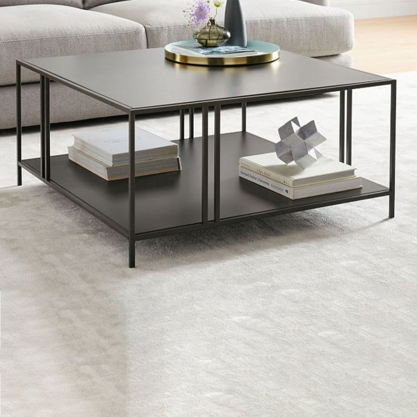 Urano salongbord 80 x 80 cm - Sort