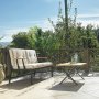 Lotus 2-seters utesofa - Svart/beige