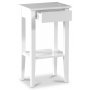 Sand nattbord med skuff H70 cm - Hvit + Flekkfjerner for mbler