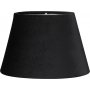 Oval Velvet lampeskjerm - Sort - 20 cm