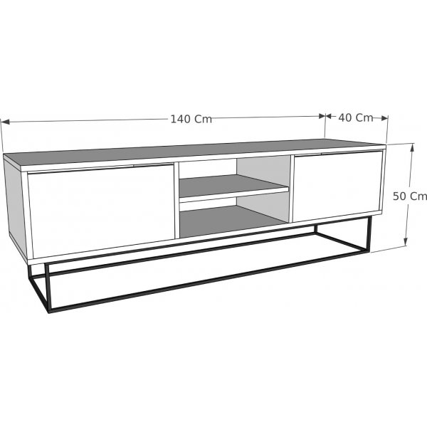 Styremediebenk 140 cm - Eik Styremediebenk 140 cm - Eik