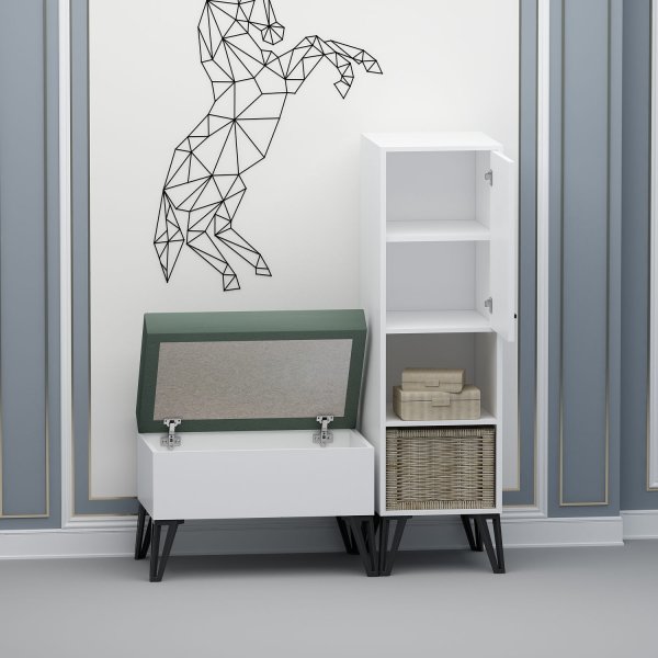 November hall mbler - Hvit/grnn