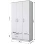 Baden garderobe 2 - Hvit