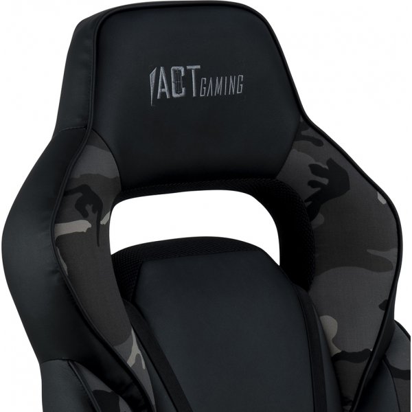 Canyon kontorstol / gamingstol - Sort PU/grå Canyon kontorstol / gamingstol - Sort PU/grå