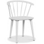 Spisegruppe Mellby bord med 6 stk hvite Fredrik Pinnstolar med ramme