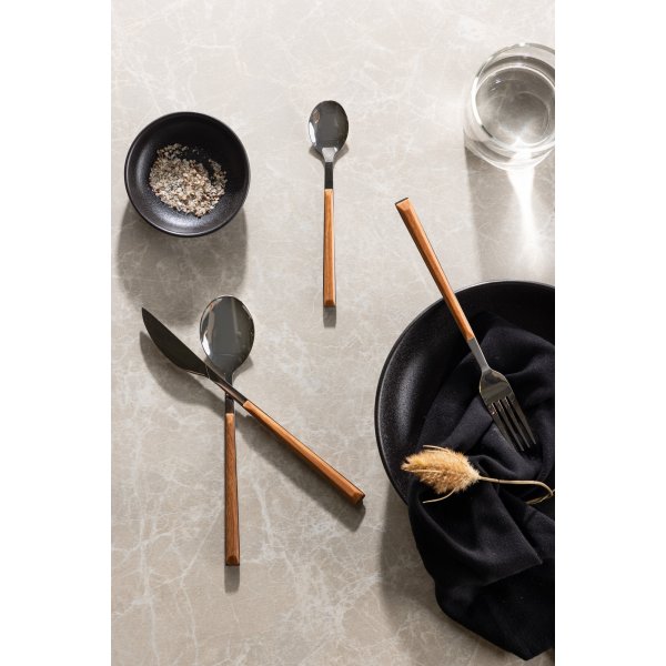 Jublie bestikk 24 stk - Brun/Sølv Jublie bestikk 24 stk - Brun/Sølv