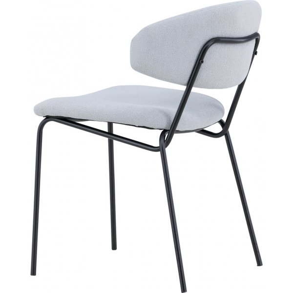 Chico spisestol - Blå bouclé Chico spisestol - Blå bouclé