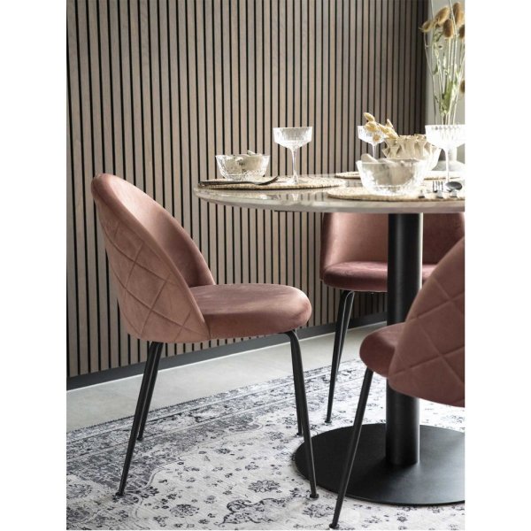 Spisestol i Genève - rosa/svart Spisestol i Genève - rosa/svart